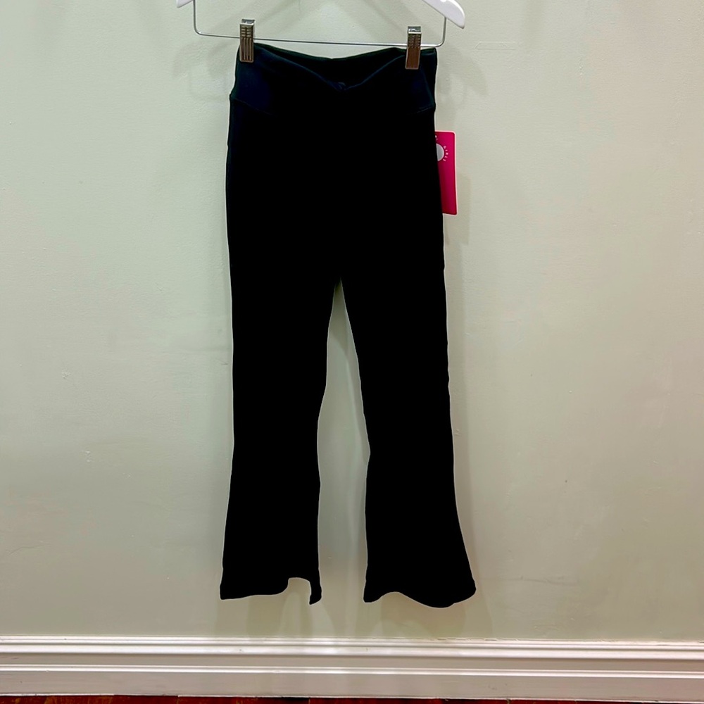Black bell bottom leggings